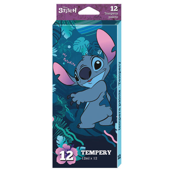 Farby Tempera w tubach 12 ml Stitch Colorino Disney Core 54939PTR