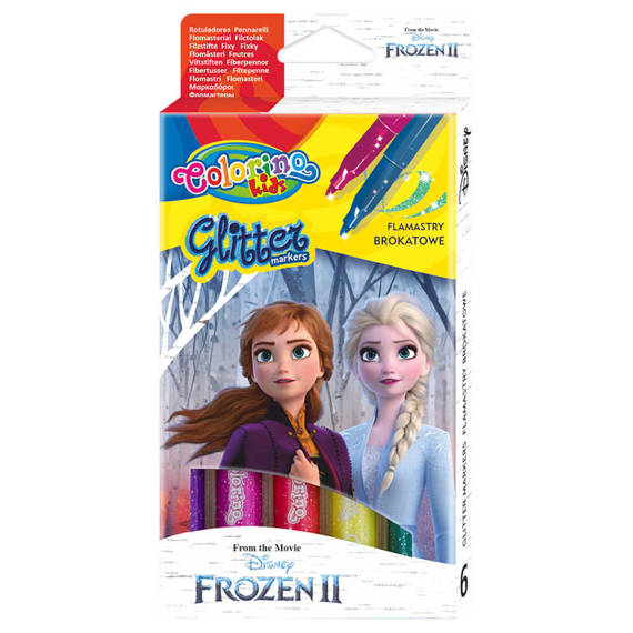 Flamastry brokatowe 6 kol. Frozen Colorino Kids 91123PTR