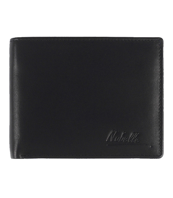 Klasyczny skórzany portfel męski Nobelle EM-2346 Czarny