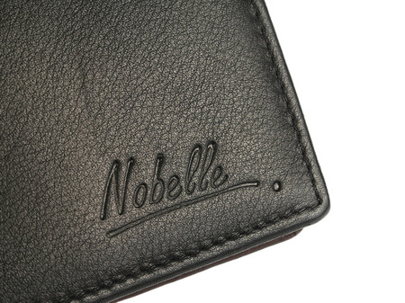 Klasyczny skórzany portfel męski funkcjonalny Nobelle czarny pionowy