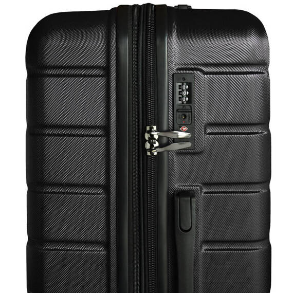 Komplet walizka kabinowa z ABS-u 18 " i kuferek 12" Black Horse Bentley PT-0069-18-12 czarne