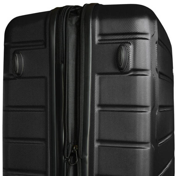Komplet walizka z ABS-u 20" i kuferek 14" Black Horse Bentley PT-0069-20-14 czarne
