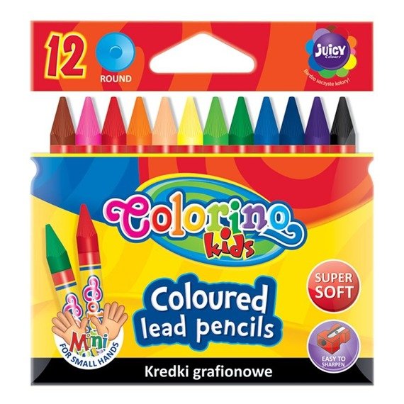 Kredki grafionowe 12 kol. Colorino Kids 57301PTR
