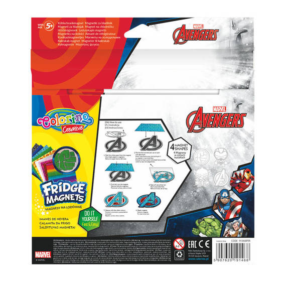Magnesy na lodówkę Colorino Kids Avengers 91468PTR_AVENGER