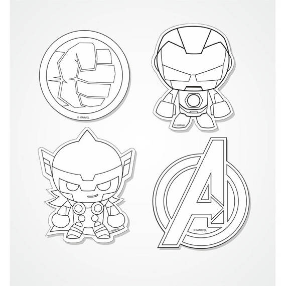 Magnesy na lodówkę Colorino Kids Avengers 91468PTR_AVENGER