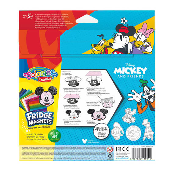 Magnesy na lodówkę Colorino Kids Mickey 89915PTR