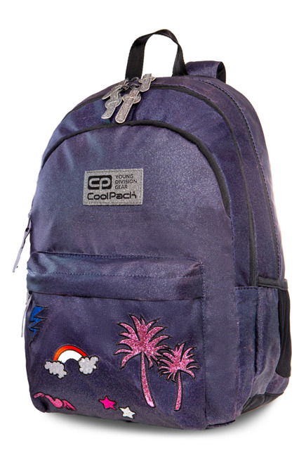 Młodzieżowy Plecak szkolny Coolpack Hippie Sparkling Badges Jeans 22523CP B33086