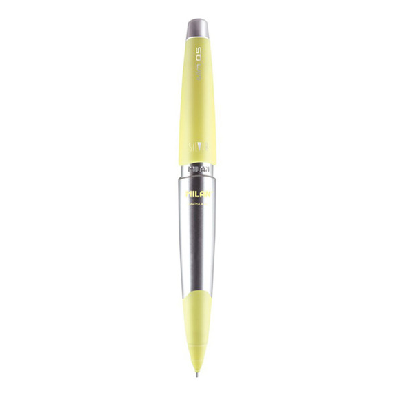Ołówek automatyczny Milan Capsule Silver Slim żółty