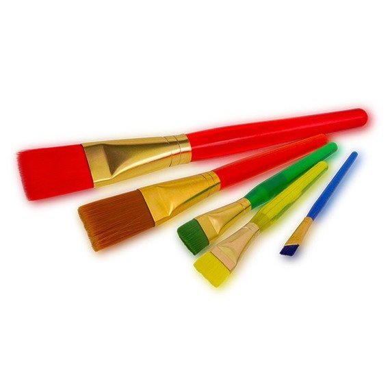 Pędzelki akrylowe Jumbo 5 szt. kolor blister Colorino Kids 39062PTR