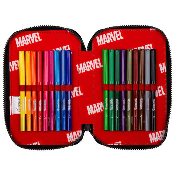 Piórnik potrójny z wyposażeniem Coolpack Jumper 3 Disney Core Avengers F067778