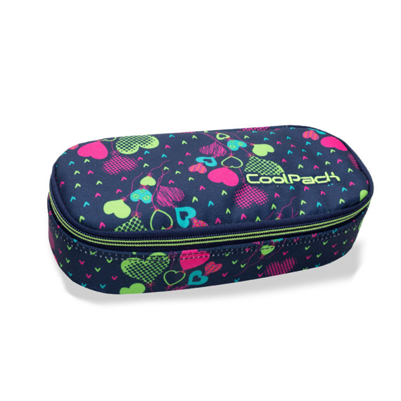 Piórnik szkolny CoolPack Campus Lime Hearts 33239CP nr B62010