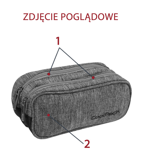 Piórnik szkolny Coolpack Clever Purple twist 63609CP nr 395