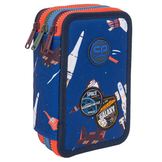 Piórnik szkolny potrójny z wyposażeniem CoolPack Jumper 3 Space Adventure F067764