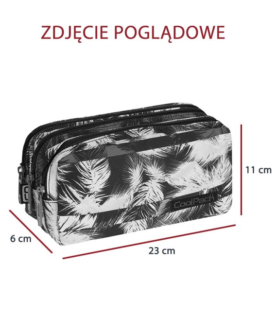 Piórnik szkolny trzykomorowy Coolpack Primus Hawaian Blue 88138CP nr A306