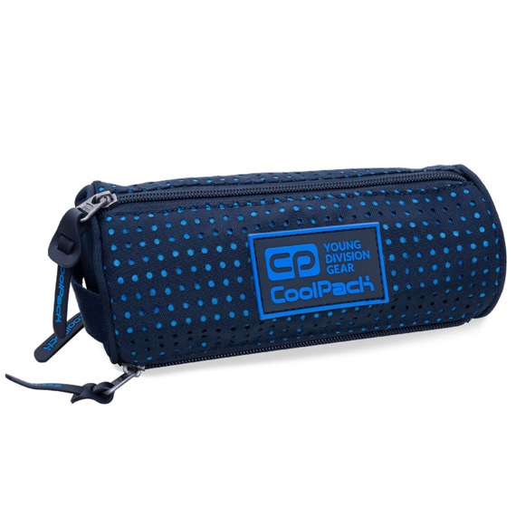 Piórnik szkolny trzykomorowy tuba CoolPack Omni Dots Blue / Navy 97871CP nr B68062