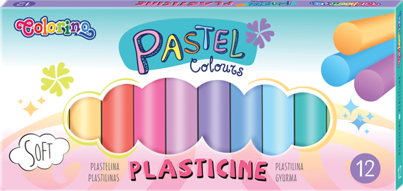 Plastelina 12 kolorów Pastel Colorino Kids 87805PTR