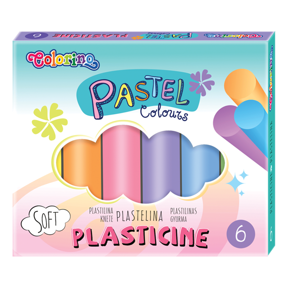 Plastelina 6  kolorów Pastel Colorino Kids 84972PTR