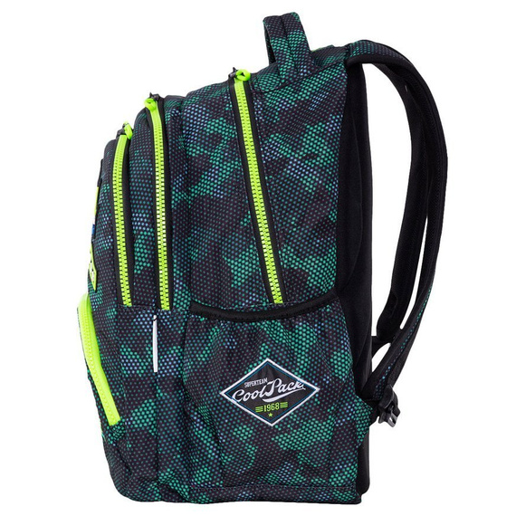 Plecak młodzieżowy Coolpack Bentley Badges Boys Green 48516CP nr B16151