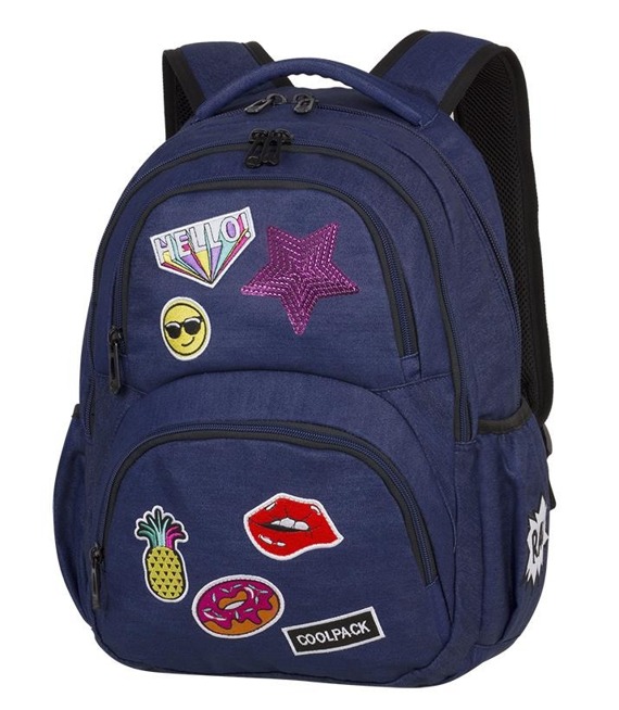 Plecak młodzieżowy Coolpack Dart Badges Girls Denim 93729CP