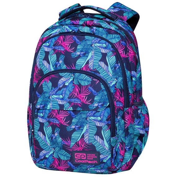 Plecak młodzieżowy szkolny CoolPack Basic Plus Turquoise Jungle 73594CP C03191