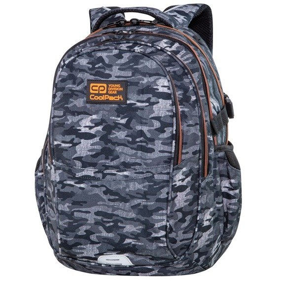 Plecak młodzieżowy szkolny CoolPack Factor Military Grey 73044CP C02186