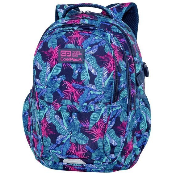 Plecak młodzieżowy szkolny CoolPack Factor Turquoise Jungle 73600CP C02191
