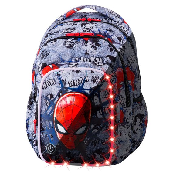 Plecak szkolny Coolpack Spark L LED Disney Spiderman Black 47861CP B45303