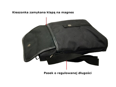 Torba na ramię, raportówka New Bags czarna NB-5103