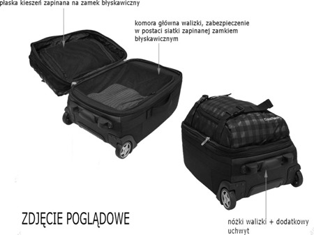Walizka mała Coolpack Voyager Derby 62992CP nr 373