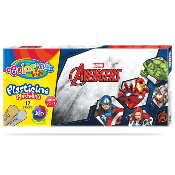 Zestaw Colorino Disney Avengers- Plastelina, kredki ołówkowe, flamastry i farby plakatowe