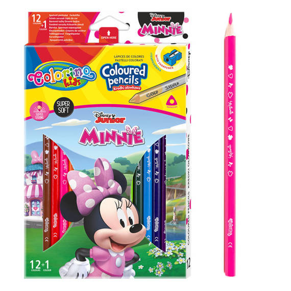 Zestaw Colorino Disney Minnie Mouse- Plastelina, kredki ołówkowe, flamastry i farby plakatowe