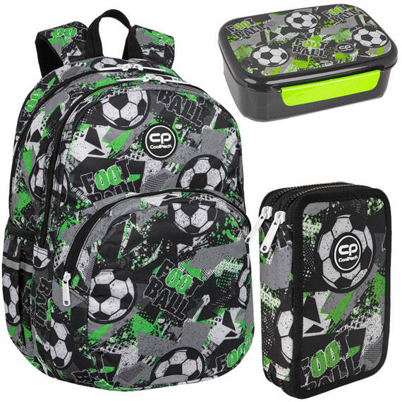 Zestaw Coolpack Let's Gol - plecak Rider, lunchbox Foodyx i piórnik Jumper 2