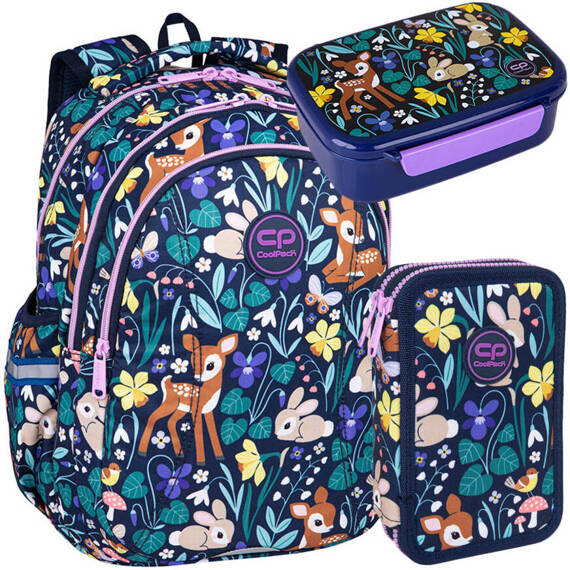 Zestaw Coolpack Oh My Deer - plecak Joy S, lunchbox Foodyx i piórnik Jumper 2