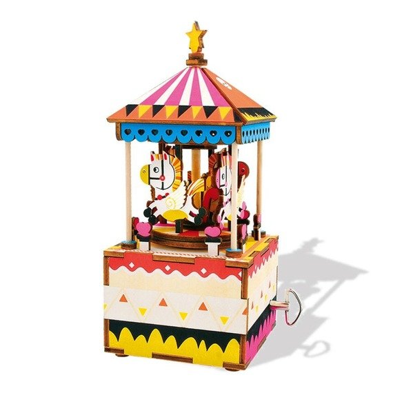 Zestaw modelarski z pozytywką „Merry go round”  Colorino Kids 37152PTR