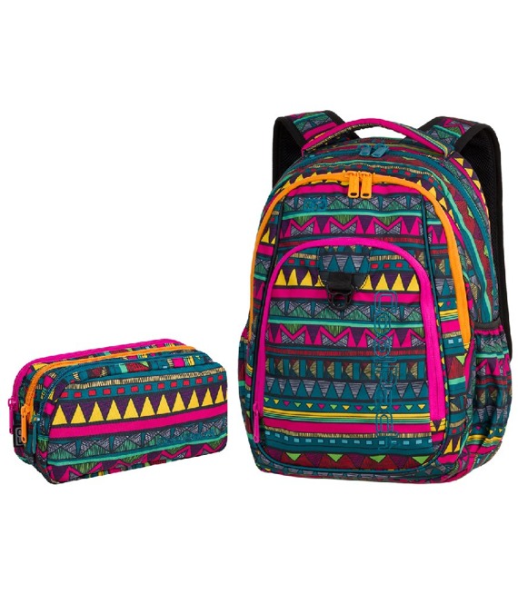 Zestaw szkolny Coolpack 2018 Mexican Trip - plecak Strike i piórnik Primus