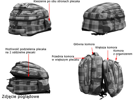 Zestaw szkolny Coolpack Verdure - plecak Combo i piórnik Clever