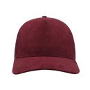 Czapka z daszkiem "trucker" RAPPER SUEDE BURGUNDY