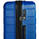 Komplet walizka średnia 24" i kuferek 14" ABS Black Horse Bentley PT-0069 niebieskie