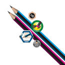 Ołówki heksagonalne z gumką 48 szt. tuba Colorino Kids 39958PTR_K