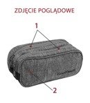 Piórnik szkolny dwukomorowy Coolpack Clever Camouflage Classic  89289CP nr A390