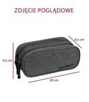 Piórnik szkolny dwukomorowy Coolpack Clever Pink Neon 89036CP nr A360