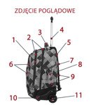 Plecak młodzieżowy na kółkach Coolpack Rapid Classic Grey 60004CP nr 487