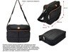 Torba męska na ramię New Bags czarna NB-5098